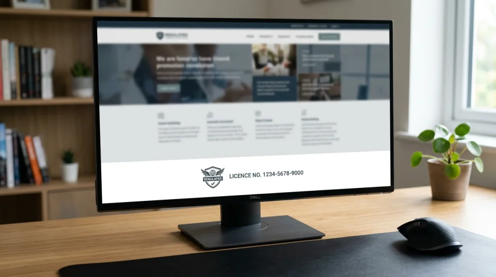 UKGC licence number displayed on a sportsbook footer with the Gambling Commission logo